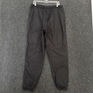 Vintage Nike Pants Mens XL Black Track Warm Up Joggers Ankle Zip Drawstring